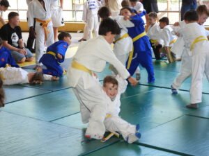 CEIP Juan Fernández Latorre, clase de judo en familia