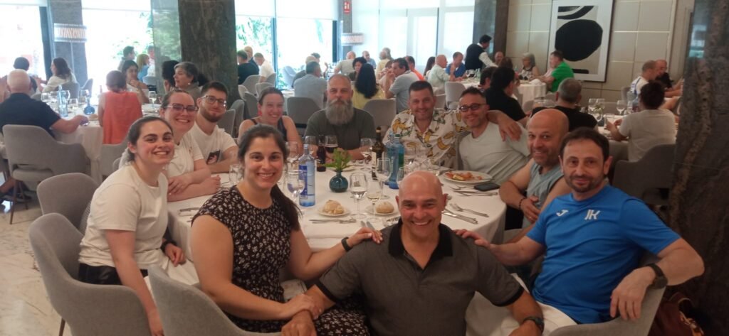 Un momento de convivencia durante la jornada del congreso.